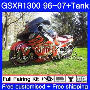 Corpo per SUZUKI Hayabusa GSXR 1300 GSXR1300 96 97 98 99 00 01 07 333HM.14 GSX R1300 Fiamme arancioni 1996 1997 1998 1999 2000 2001 2007 Carenatura