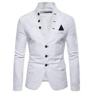 Giacca da uomo casual da uomo nuova personalità creativa moda business casual bianco giacca da uomo da uomo da uomo
