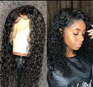 Diva Naturlig hårlinje Förplockad 360 Lace Frontal Wig Deep Curly för svarta kvinnor 150% Densitet 360 Full Lace Wig Billiga Till Salu