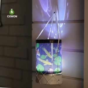 Dynamic Projector Night Light 5 Patterns Elk Halloween Galaxy Star Light Proiettore Luci decorative ricaricabili USB con telecomando