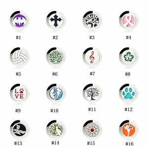 Stainless steel Essential Oil Diffuser Brooch Pins For Women Men Open Magnetic Aromatherapy Locket badge Lapel Pin Fashion Jewelry