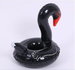 Inflatable 3 Colors Swan Cup Holder Swimming Pool Float Bathing pool Drink Holder Toy Party Decoration Bar Coasters
