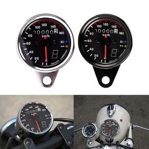 Freeshipping 12 V Motocykl Speedometer Tachometer Wskaźnik W / LED Podświetlenie Universal for Moto