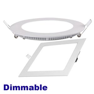 Luci di pannello LED quadrate rotonde dimmerabili 6W 9W 12W 15W 18W 21W 30W Plafoniera da incasso a LED a 4-5-6-7-8-9-12 pollici