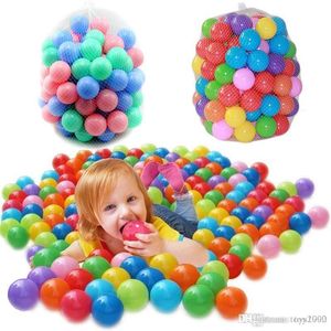 Wholesale swim pit balls for sale - Group buy 500pcs Eco Friendly Colorful Ball Soft Plastic Ocean Ball Funny Baby Kid Swim Pit Toy Water Pool Ocean Wave Ball Dia cm