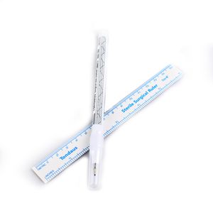 10 Stks Chirurgische Huidmarkering Wenkbrauw Marker Pen 0.5mm met Meet Meetliniaal Microblading Positionering Accessoires Tattoo Tool