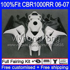 혼다 CBR1000 RR 광택 화이트 핫 CBR 1000 RR 2006 2007 276HM.AA CBR 1000RR 06-07 CBR1000RR 06 07 OEM 페어링 키트