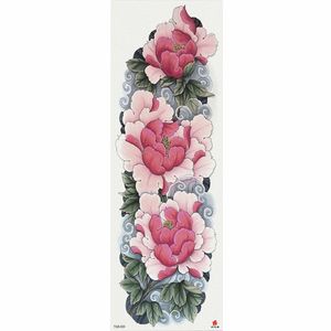 Wholesale temporary tattoo patterns for sale - Group buy 1 Piece Pink Peony Flower Pattern Temporary Tattoo Sticker With Arm Body Art Big Sleeve Large Fake Tattoo Sticker