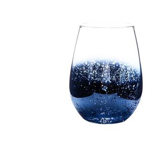 Bicchiere da 20 once in cristallo senza piombo Bicchiere da vino Bicchiere moderno Grande capacità placcato agli ioni Arcobaleno trasparente Soggiorno artigianale EEA1290-8