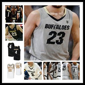 2021 Colorado Buffaloes College TYLER BEY Jersey Basketball Männer D'SHAWN SCHWARTZ EVAN BATTEY LUCAS SIEWERT WALTON ELI PARQUET Custom