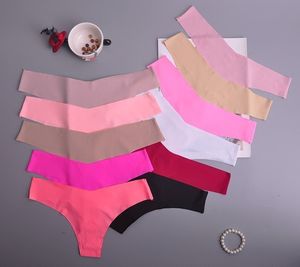 Hot Silk Sexy Women Thongs G String Seamless Panties Female Underwear Tanga Panties Low-rise Lingerie Panty Intimates 1pcs Ac125 C19040901