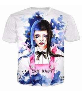 New Fashion Mens/Womans Melanie Martinez Crybaby T-Shirt Summer Style Funny Unisex 3D Print Casual T Shirt Tops Plus Size AA0136