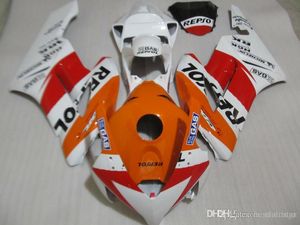 100% Oryginalne Formy Formy dla Honda CBR1000RR 04 05 Czerwony Pomarańczowy biały Zestaw White Cairing CBR 1000 RR 2004 2005 UQ22