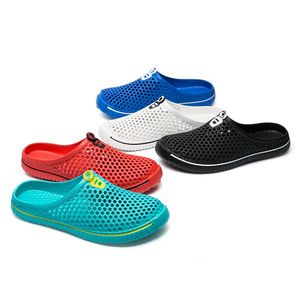 Hot Sale-Mens Breathable Mesh Slippers For Man Summer Outdoor Sport Sandals Casual Slip on Light Weight Comfortable Loafers