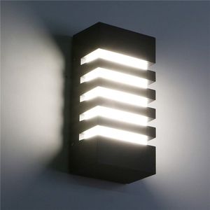 Modern 12W LED Outdoor Wall Sconce - Waterproof Exterior Light Fixture, 3000K Warm White, for Porch Hallway