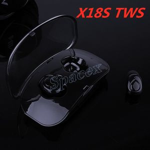 X18S TWS Sport Unsichtbare Drahtlose Kopfhörer Bluetooth V5.0 Lauf Kopfhörer für IOS IPhone X XR XS MAX 7 8Plus Android