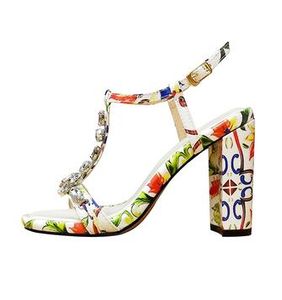 Горячая распродажа-EW мода женская дрель на каблуках римские сандалии летом