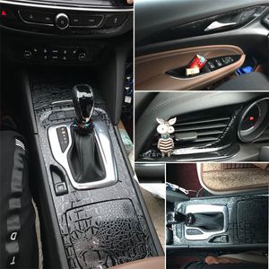 For Buick Regal 2017-2019 Car-Styling Carbon Fiber Car Interior Center Console Color Change Molding Sticker Decals