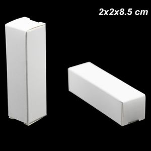 2x2x8.5 cm Biała Deska Karty DIY Handmade Olej Butelka Lip Kij Pudełko Papier Papier Prezenty Papierowa Tablica Rzemiosła Pomadka Pudełko Perfumy