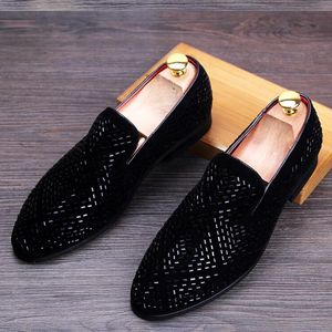 Hot sale-Casual Multi-Colored Glitter Sequin Loafers Mens Dress Shoes Men Flats Shoes Luxury Fashion Brand Chaussures De Mariage
