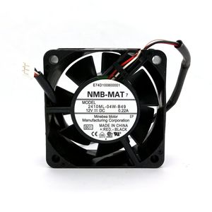 Original NMB 2410ML-04W-B49 B01 60*60*25mm DC12V 0.22A 3LINES Larmsignal Dual Ball Bearing Cooling Fan