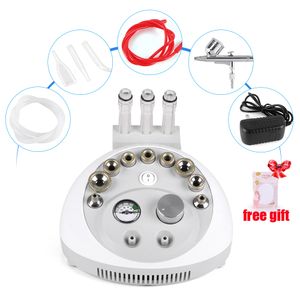 Promotion 2 in 1 Diamant-Mikrodermabrasion-Mitesser-Entfernungsmaschine mit niedrigem Preis, Sauerstoffspray-Gesichtspeeling-Gerät + Geschenk-Gesichtsschwamm