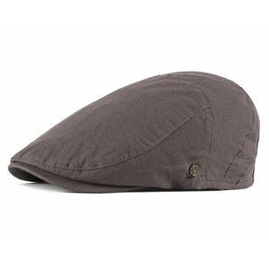 Small size men's beret spring and summer thin section breathable peaked cap British retro forward hat fashion