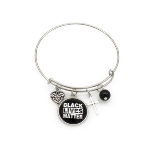 Infinity Leather Bracelets Black Lives Matter Jesus Heart Love Letters Charm Fashion Braid Wrap Bracelet Bangles for Men Women Jewelry Gifts