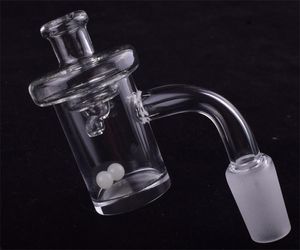 Unha Banger de Quartzo de 5mm de espessura 10mm 14mm 18mm Unhas de quartzo de topo plano com UFO Carb Cap e Terp Pearl para bongs