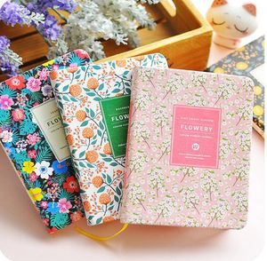 Ny ankomst Söt PU Läder Blomblomma Schema Bok Dagbok Veckovis Planner Notebook Skolkontor Tillbehör Kawaii Stationery