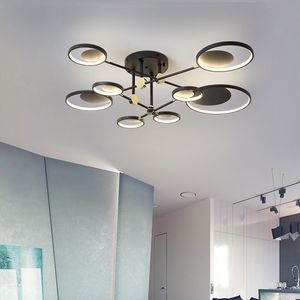 Modern LED takljus Levande rum belysning Farmture Sovrum Kök yta Montering Taklampa Fjärrkontroll
