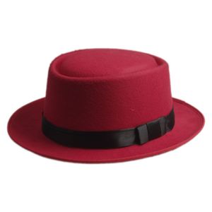 Fashion-N لحم الخنزير فطيرة قبعة بحار Boater كاب فيدورا تريلبي Sunhat Sunbonnet Panama Hat for Gentelmen