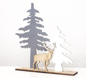 ホームスプライス鹿クリスマス装飾品のための熱い家のお祝い木製のトナカイのクリスマスの装飾家のクリスマスパーティーの装飾のための子供の贈り物