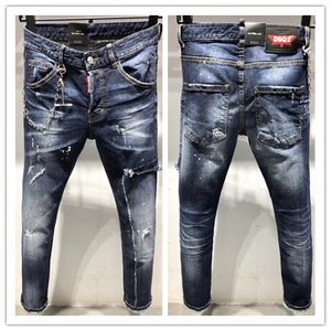 2020 new brand of fashionable European and American men's casual jeans ,high-grade washing, pure hand grinding, quality optimization L9621