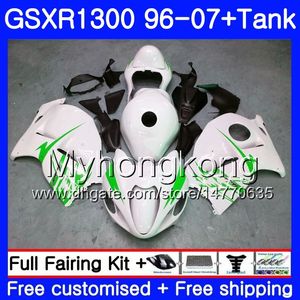 Hayabusa For SUZUKI GSXR1300 96 97 98 99 00 01 07 White Black Kit 333HM.142 GSXR 1300 GSX-R1300 1996 1997 1998 1999 2000 2001 2007 Fairing