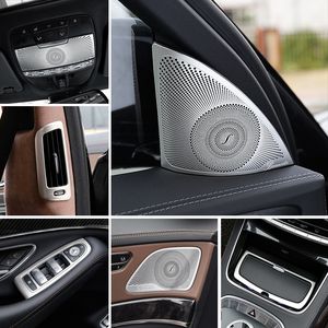 Tillbehör Klistermärken för Mercedes Benz S klass W222 2014-19 Bilväxling Luftkonditionering Dörr Armstöd Reading Light Cover Trim