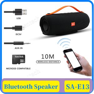 E13 Mini Portable Wireless Bluetooth Speaker Stereo Speakerphone Radio Music Subwoofer Column Speakers for Computer with TF FM