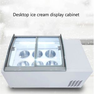 Desktop Ice Cream Display Cabinet Zamrażarka na zimne napoje sklep sklep Supermarket Lody Display