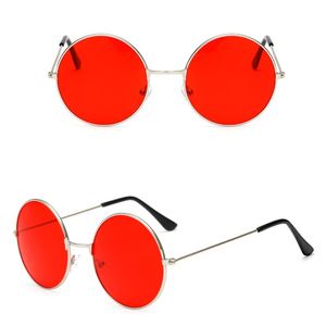 Retro Round Metal Sunglasses Gold And Silver Frame With Colorful Lenses Unisex Designer Vintage Sun Glasses UV400