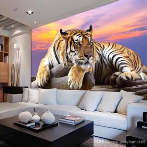 5d Custom Photo Wallpaper Tiger Animal Wallpapers D Large Mural Bedroom Living Room Sofa TV Backdrop D Wall Murals Wallpaper Roll