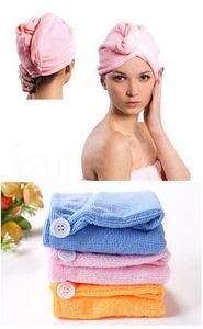 Party Designer Microfiber Magic Hair Drying Turban Towels 4 colors dry soft towels cotton Quick Dry Dryer Bath make up towel DA323