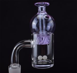 2021 New Quartz Banger Nail com Spinning Bubble Carb Cap e Terp Pearl 10mm 14mm 18mm Joint 45/90 Degrees For Glass Bongs