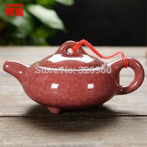 Heiße verkäufe Verschiedene Farben Handgemachte Chinesische Traditionelle Kalbende Glasur Keramik Teeservice Keramik Teekanne Wasserkocher Porzellan Tee-sets