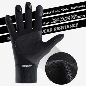 Fashion-Sports gloves warm in winter windproof men and women touch screen with velvet, skid-proof and waterproof finger