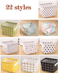 Foldable Colors Sundries Storage Bin Closet Toy Box Container Organizer Fabric Basket Home Desktop Storage wash-stand Cosmetics Basket Bags