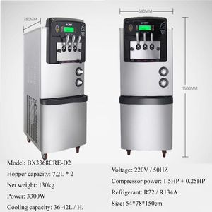 Wholesale ice cream machines resale online - Commercial soft serve Ice cream machine electric L H R410 flavors sweet cone ice cream maker V V