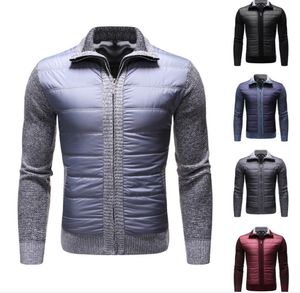 Abbigliamento da uomo firmato Giacche moda casual da uomo Moda filato di lana Abbigliamento da uomo slim fit Piumino in puro cotone colorato