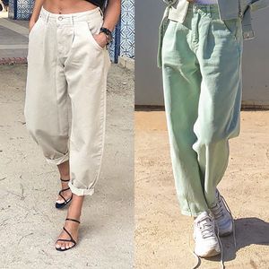 QNPQYX New Women Streetwear Jeans High Waist Loose Slouchy Jeans Pockets Fashion Boyfriend Pants Casual Ladies Denim Trousers dropshipping