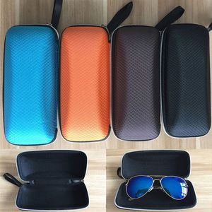 Unisex Glasses Case Women Men Men Portable Canual жесткая прямоугольная сетка Grid Eyeglasse Box 17*8*5,5 см.