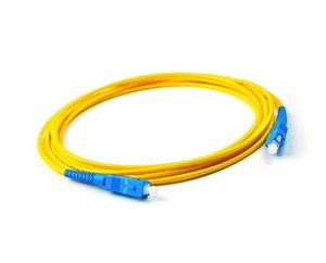 100pcs/lot SC UPC 3M Simplex mode fiber optic patch cord SC UPC 3M 2.0mm or 3.0mm FTTH fiber optic jumper cable